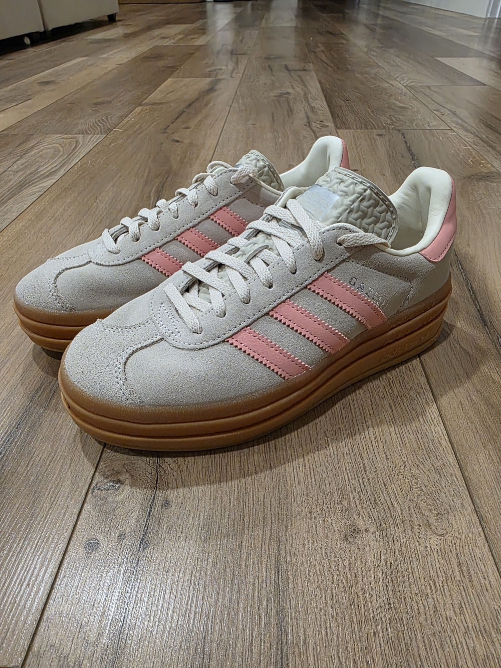 Gazelle Sneakers - Pink & Beige